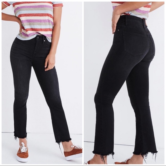 Madewell Denim - Madewell Cali Demi boot button raw hem 25P